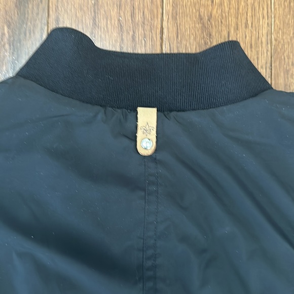 EUC Mackage Oversized Bomber Jacket XS Black - Picture 4 of 4